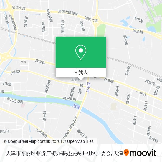 天津市东丽区张贵庄街办事处振兴里社区居委会地图