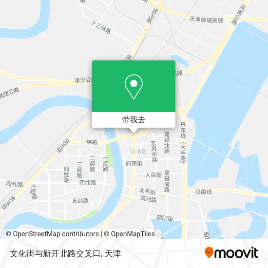 文化街与新开北路交叉口地图