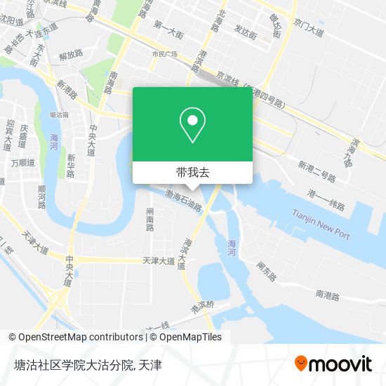 塘沽社区学院大沽分院地图