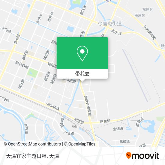 天津宜家主题日租地图