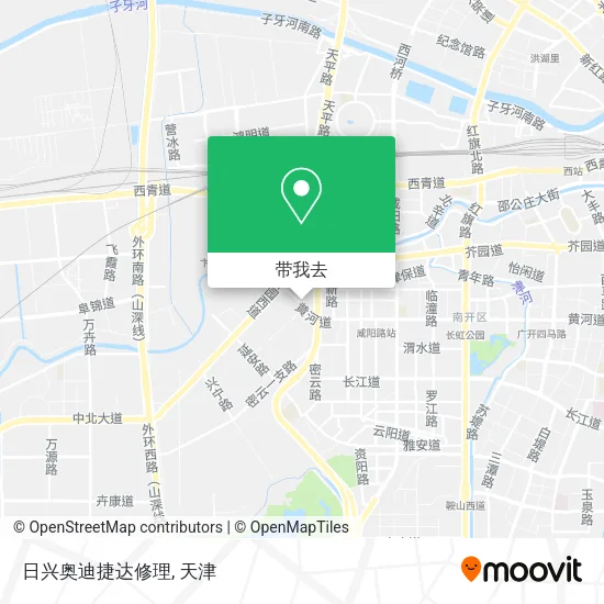 日兴奥迪捷达修理地图