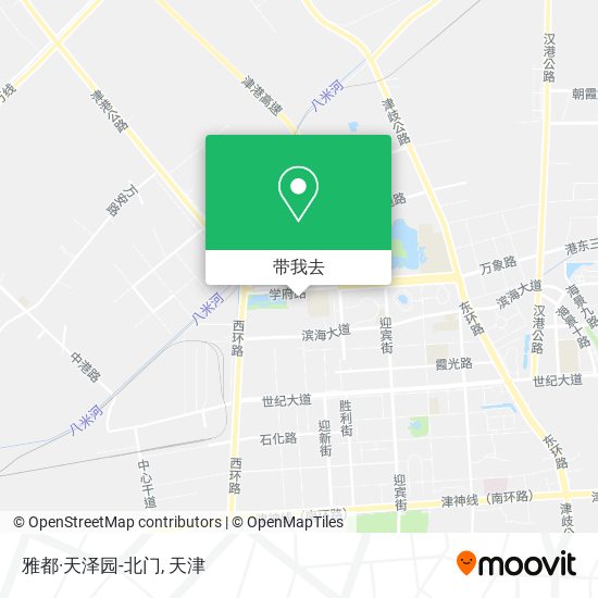 雅都·天泽园-北门地图