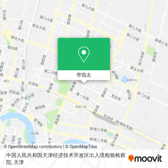 中国人民共和国天津经济技术开发区出入境检验检察院地图
