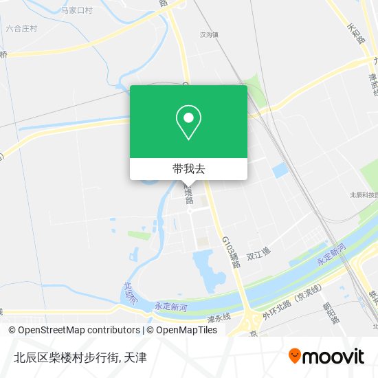 北辰区柴楼村步行街地图