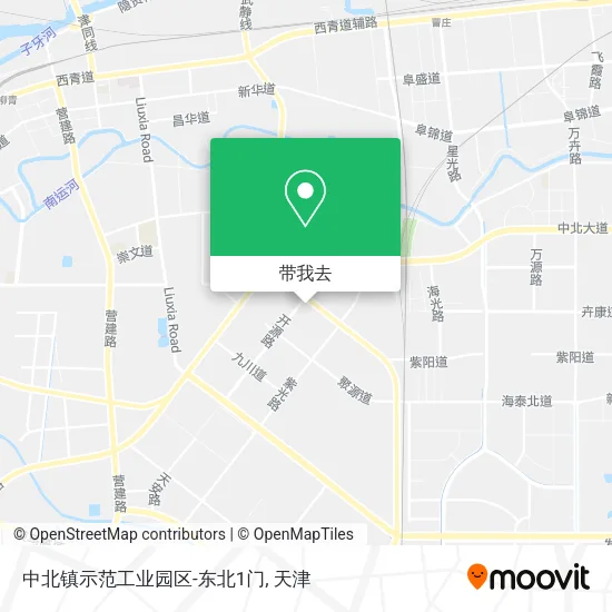 中北镇示范工业园区-东北1门地图