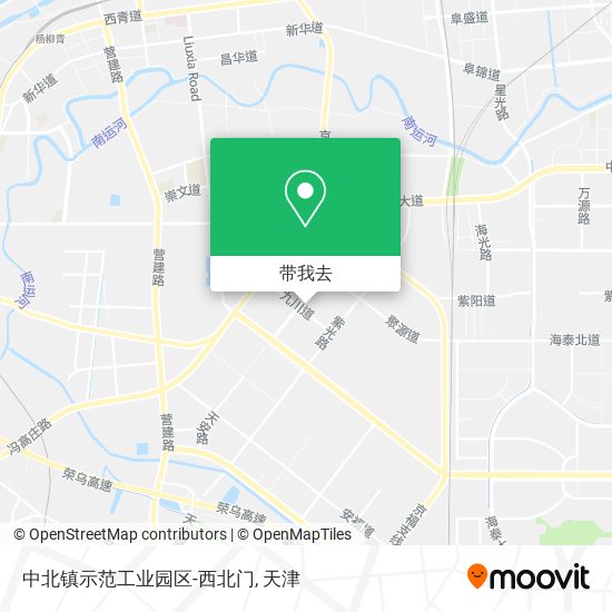 中北镇示范工业园区-西北门地图