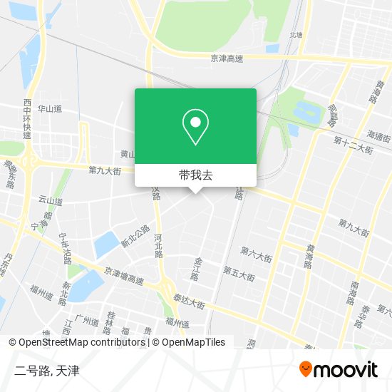 二号路地图