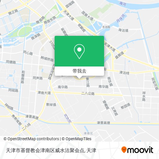 天津市基督教会津南区威水沽聚会点地图