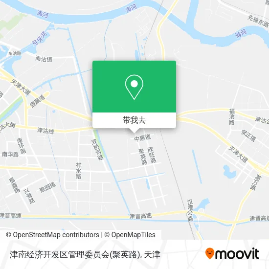 津南经济开发区管理委员会(聚英路)地图