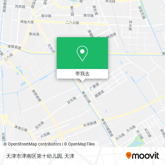 天津市津南区第十幼儿园地图