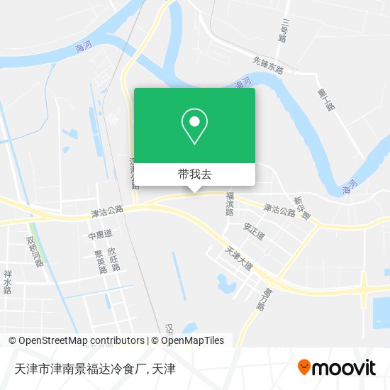 天津市津南景福达冷食厂地图