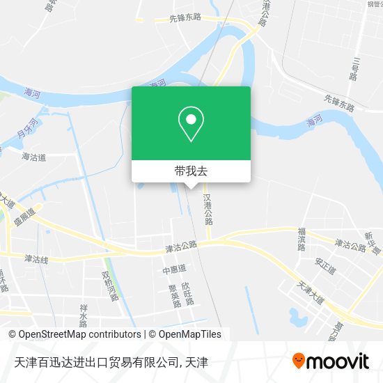 天津百迅达进出口贸易有限公司地图