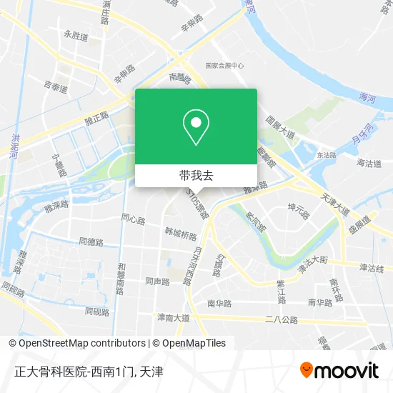 正大骨科医院-西南1门地图