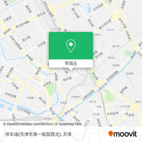 停车场(天津市第一医院西北)地图