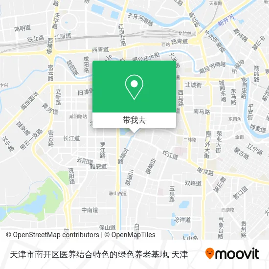 天津市南开区医养结合特色的绿色养老基地地图