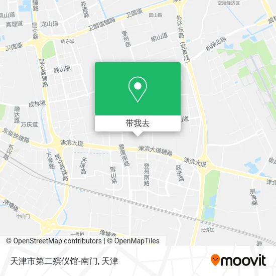天津市第二殡仪馆-南门地图