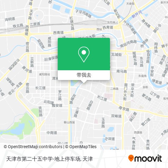 天津市第二十五中学-地上停车场地图