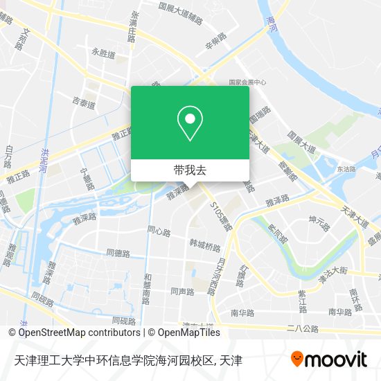 天津理工大学中环信息学院海河园校区地图