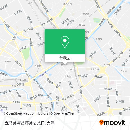五马路与吕纬路交叉口地图