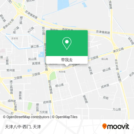 天津八中-西门地图
