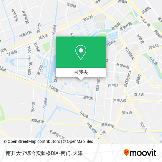 南开大学综合实验楼D区-南门地图