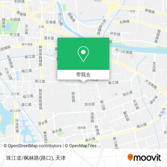 珠江道/枫林路(路口)地图