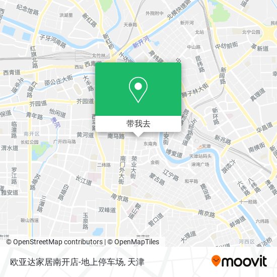欧亚达家居南开店-地上停车场地图