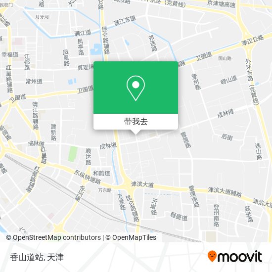 香山道站地图