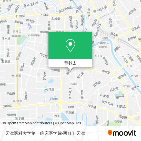 天津医科大学第一临床医学院-西1门地图