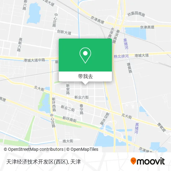 天津经济技术开发区(西区)地图