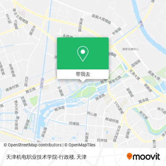 天津机电职业技术学院-行政楼地图