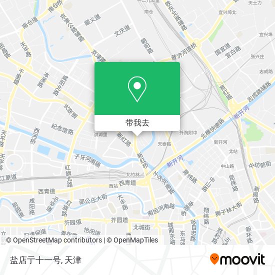 盐店亍十一号地图