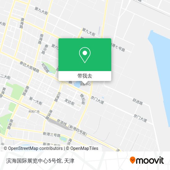 滨海国际展览中心5号馆地图