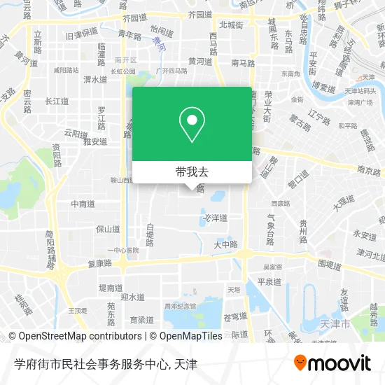 学府街市民社会事务服务中心地图