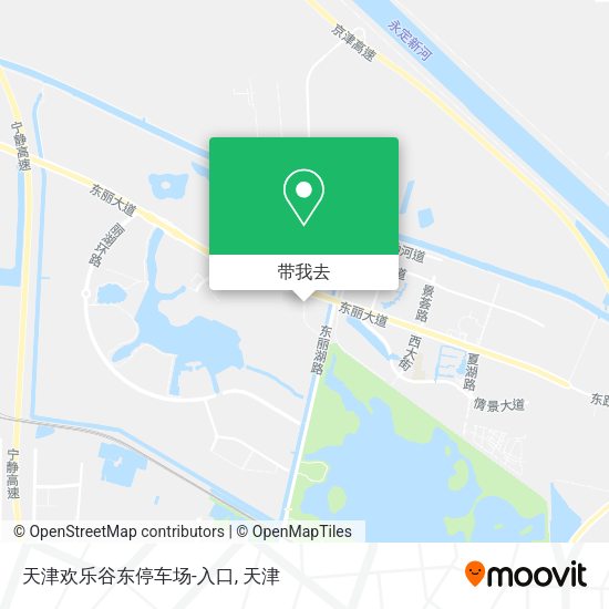 天津欢乐谷东停车场-入口地图