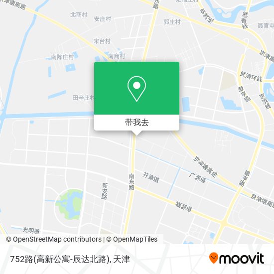 752路(高新公寓-辰达北路)地图