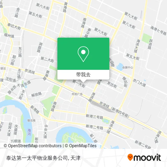 泰达第一太平物业服务公司地图