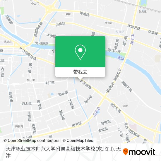 天津职业技术师范大学附属高级技术学校(东北门)地图