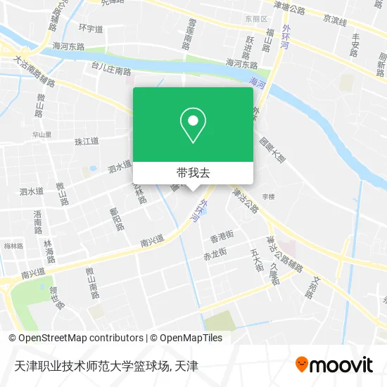 天津职业技术师范大学篮球场地图