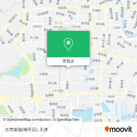 古梵瑜伽(南开店)地图