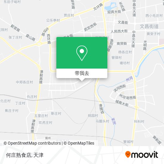 何庄熟食店地图