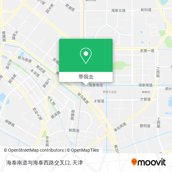 海泰南道与海泰西路交叉口地图