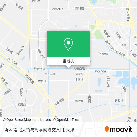 海泰南北大街与海泰南道交叉口地图