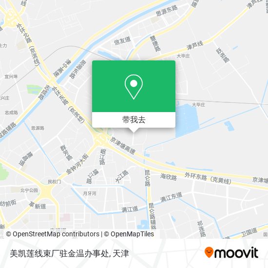 美凯莲线束厂驻金温办事处地图