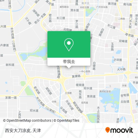 西安大刀凉皮地图