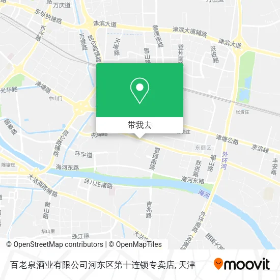 百老泉酒业有限公司河东区第十连锁专卖店地图