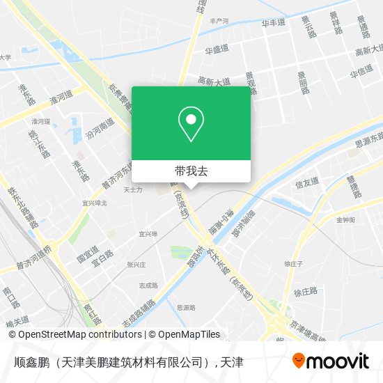 顺鑫鹏（天津美鹏建筑材料有限公司）地图