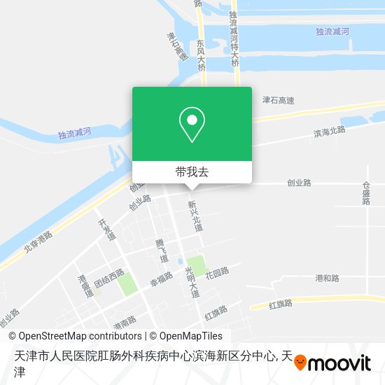 天津市人民医院肛肠外科疾病中心滨海新区分中心地图
