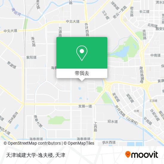 天津城建大学-逸夫楼地图