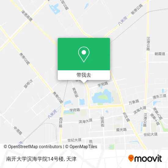南开大学滨海学院14号楼地图